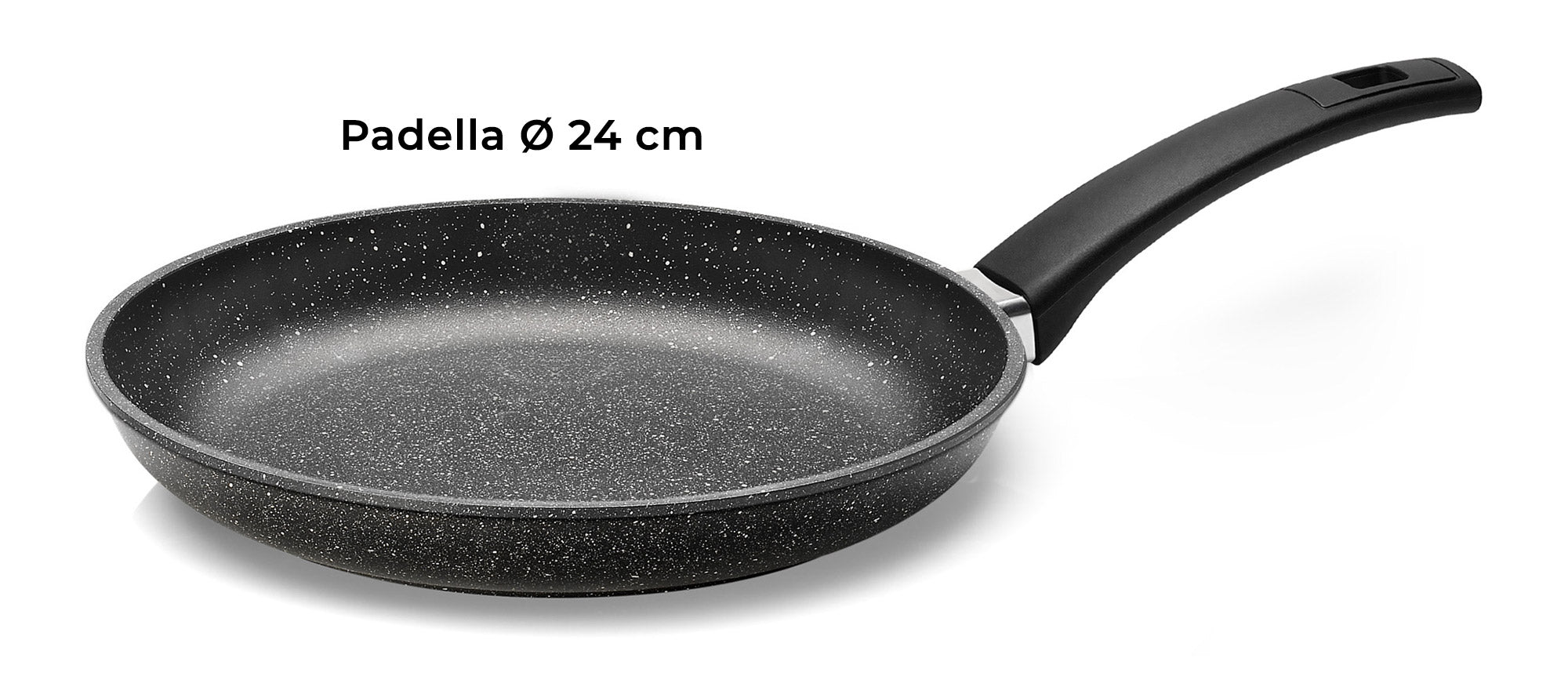 Set 3 Padelle Ø20-24-28 cm in Alluminio Pressofuso Antiaderente Olympia Hard Cook