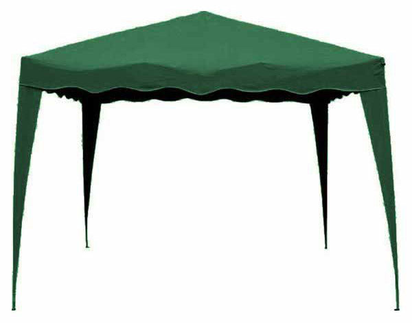 Gazebo da Giardino Pieghevole 3x3m Tessuto Poliestere Becker Verde