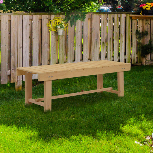 Panchina da Giardino 2 Posti in Legno Abete 110x38x35 cm  Log Abete