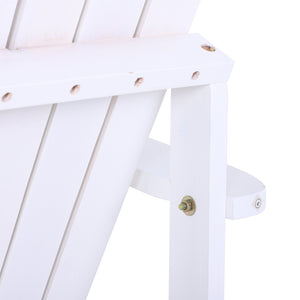 Sedia da Giardino in Legno 97x72,39x92,71 cm  Oklahoma Bianco