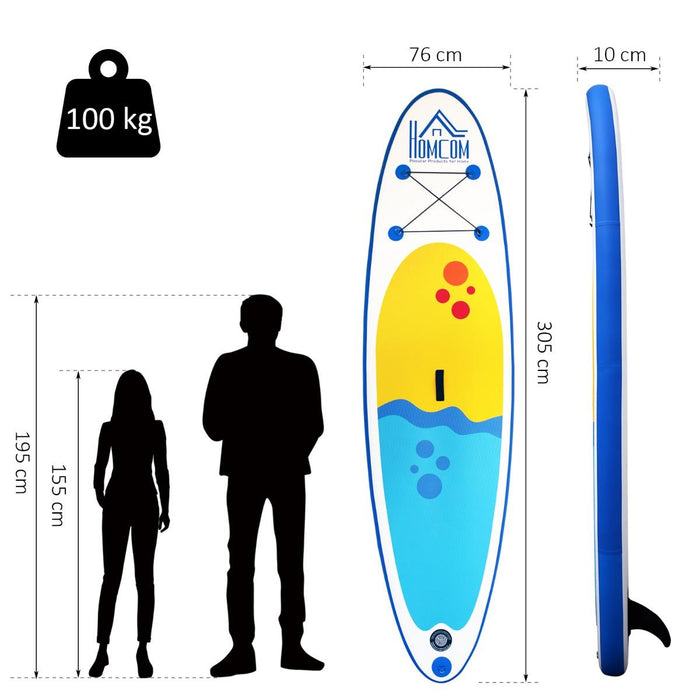 SUP Tavola Stand Up Paddle Gonfiabile 305x76x10 cm  Sidney Blu