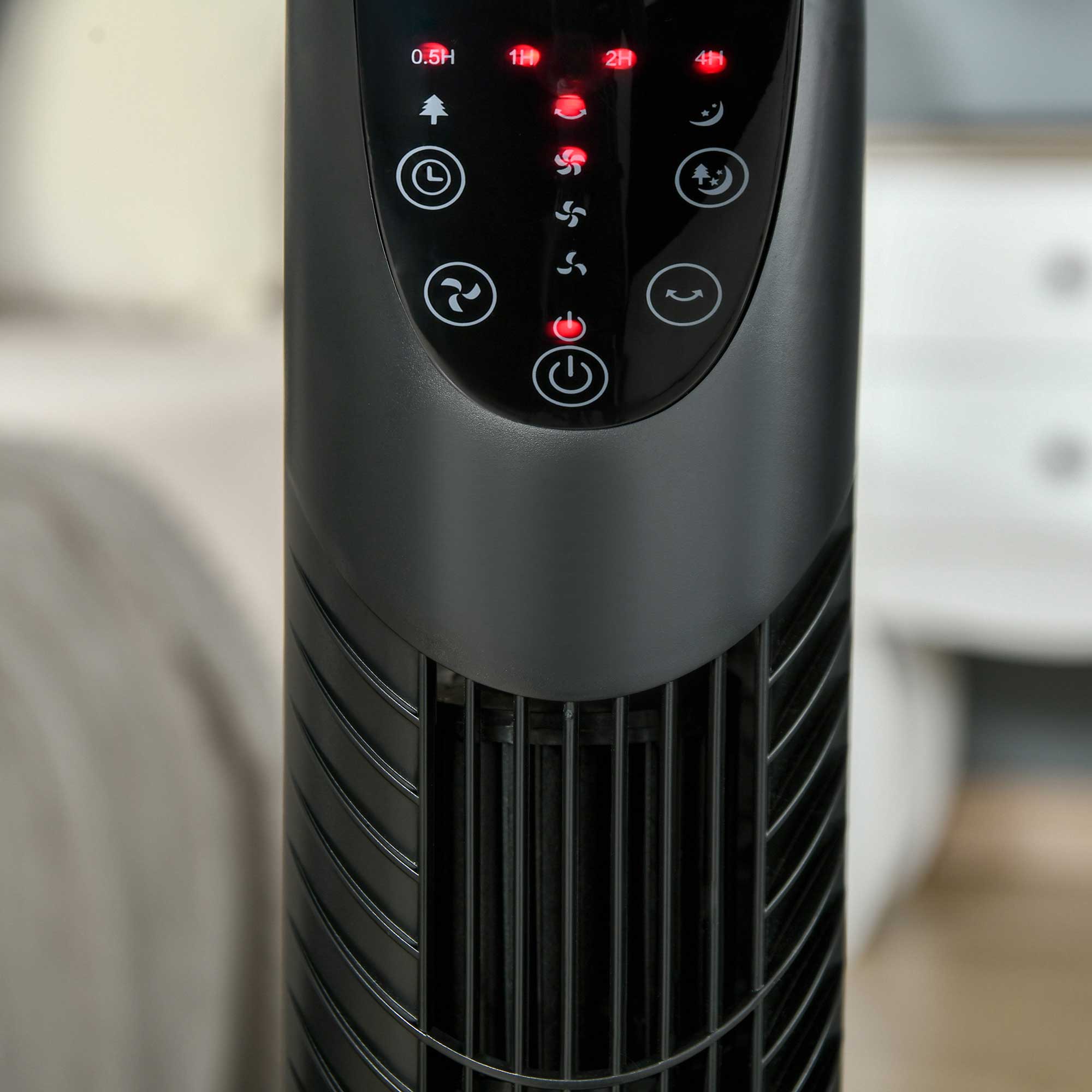 Ventilatore a Colonna Oscillante e Telecomando  Flush