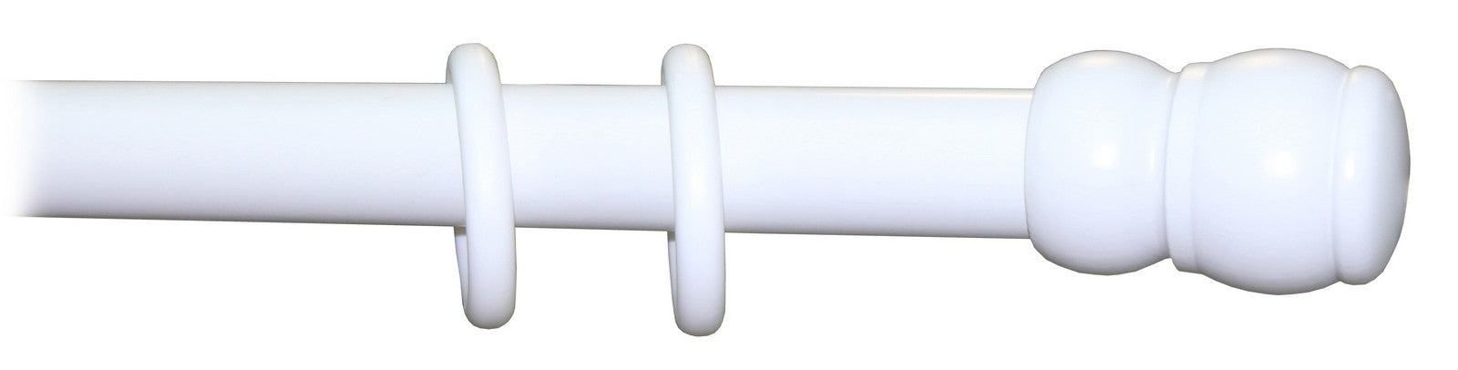 bastone a tiro d 35 mm bianco 180 cm senza supporti cod:ferx.18590