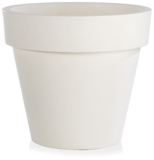 Vaso Ø30x27 cm in Polietilene Tulli Vaso Standard One Essential 30 Bianco