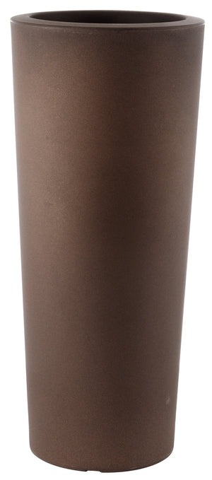 Vaso Ø30x68 cm in Polietilene Tulli Schio Cono Essential 70  Bronzo