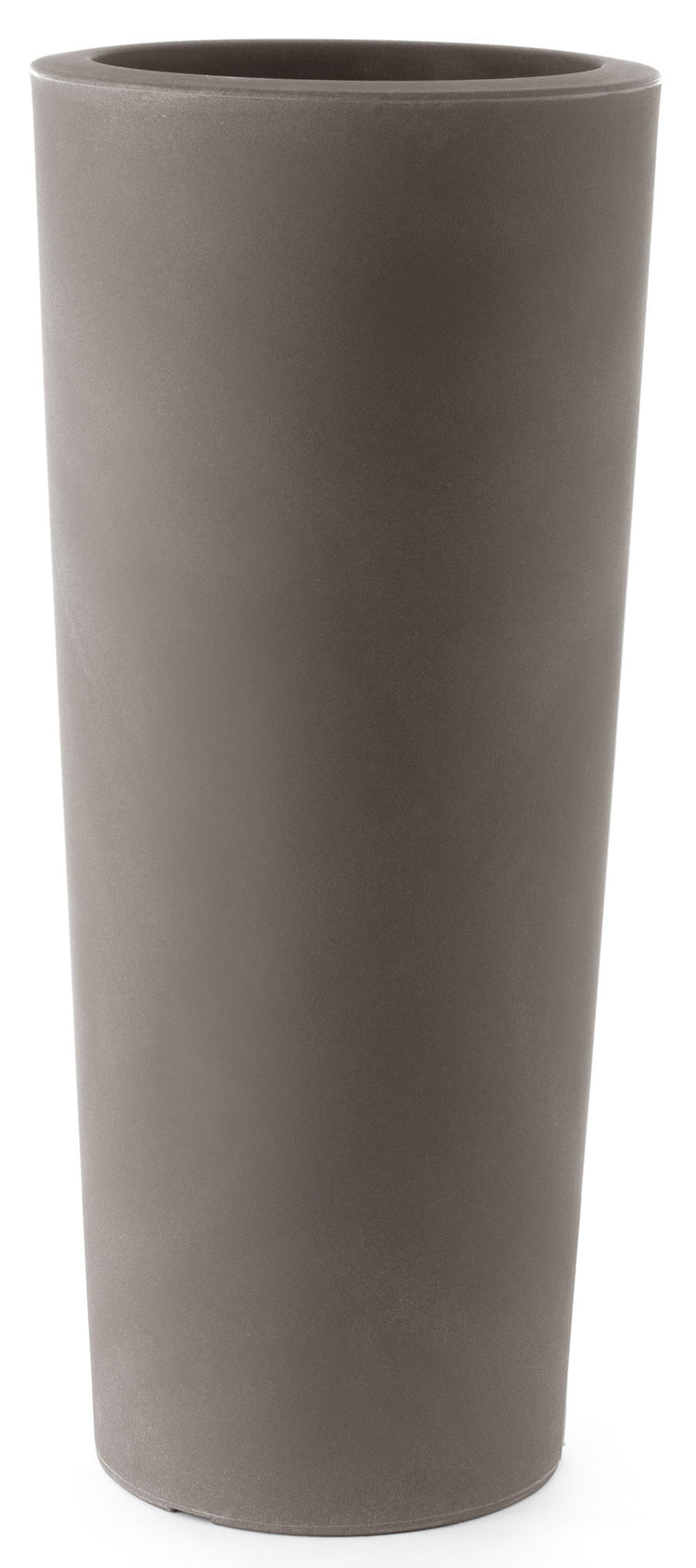 Vaso Ø30x68 cm in Polietilene Tulli Schio Cono Essential 70 Cappuccino