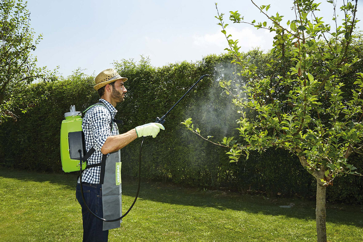 Pompa Irroratrice a Zaino a Batteria da Giardino 8 Litri Rama Futura Verde