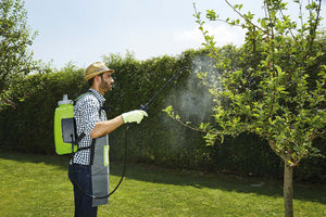 Pompa Irroratrice a Zaino a Batteria da Giardino 8 Litri Rama Futura Verde