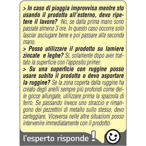 Smalto ferromicaceo all'acqua antichizzante Esterno Acciaio 2,5 Lt Tixe Metaltix