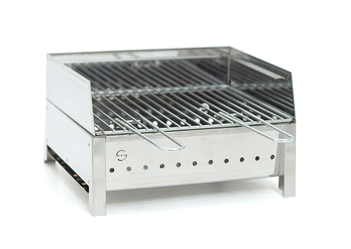 Barbecue a Carbone Carbonella 40x30 cm in Acciaio Lisa Luxury Stromboli