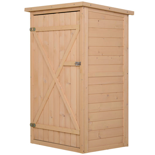 Casetta Box da Giardino in Legno di Abete 75x56x115 cm