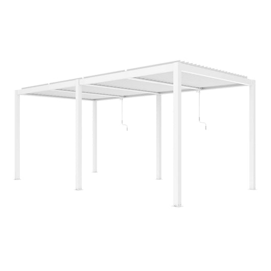 Pergola bioclimatica in alluminio - TONY Dimensioni: 7,8X4, Colore: Bianco