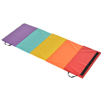 Tappetino Fitness Pieghevole 195x76x3 cm in EPE e PVC    Multicolore