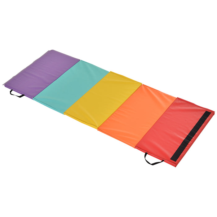 Tappetino Fitness Pieghevole 195x76x3 cm in EPE e PVC    Multicolore