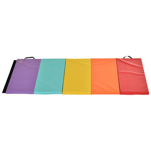 Tappetino Fitness Pieghevole 195x76x3 cm in EPE e PVC    Multicolore