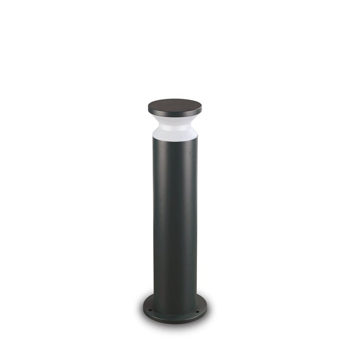 Piantana Moderna Torre Alluminio Nero 1 Luce E27 H60Cm