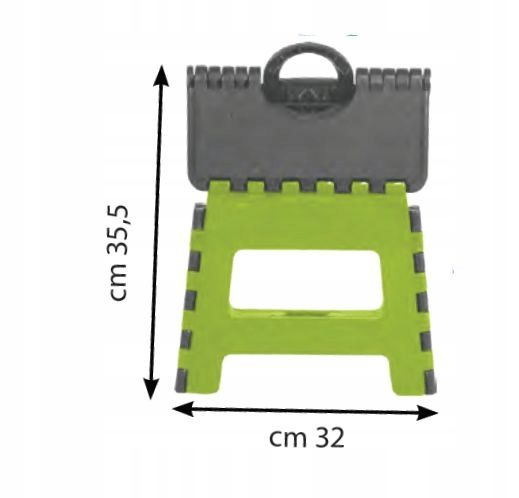 Mini step sgabello in plastica richiudibile