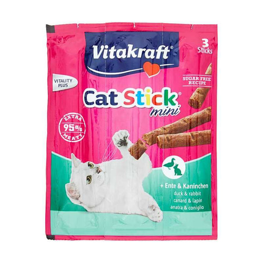 Cat-stick mini anatra e coniglio 3 pz 18 gr