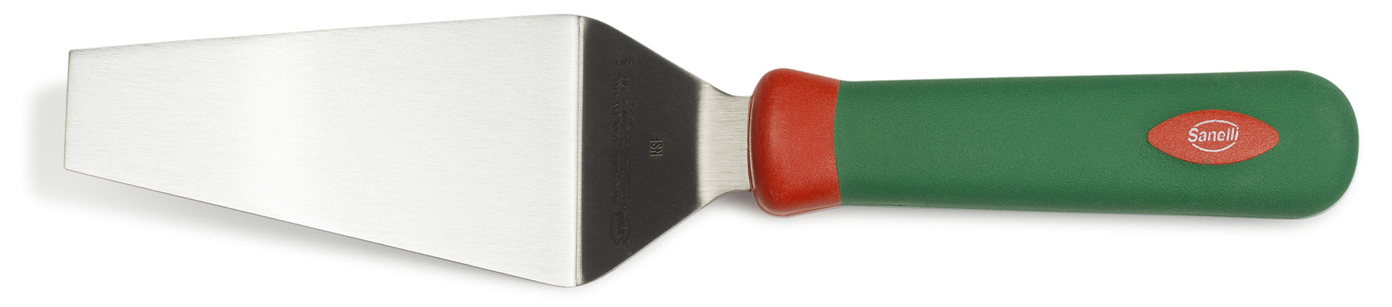 Spatola per Torta Lama 15 cm Manico Antiscivolo Sanelli Premana Verde/Rosso