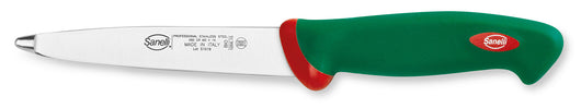 Coltello per Sventrare Dritto Lama 15 cm Manico Antiscivolo Sanelli Premana Verde/Rosso