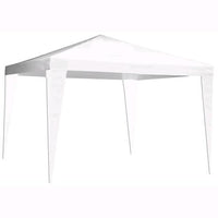 Gazebo Da Giardino Mod. Oasis Struttura In Acciaio Telo Bianco 300X300 Cm.