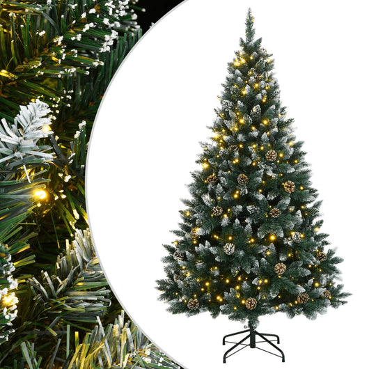 vidaXL Albero di Natale Artificiale con 150 LED 120 cm