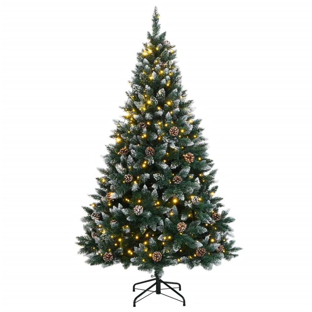 vidaXL Albero di Natale Artificiale con 150 LED 120 cm