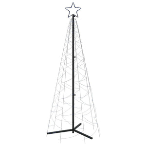 vidaXL Albero di Natale a Cono Blu 200 LED 70x180 cm