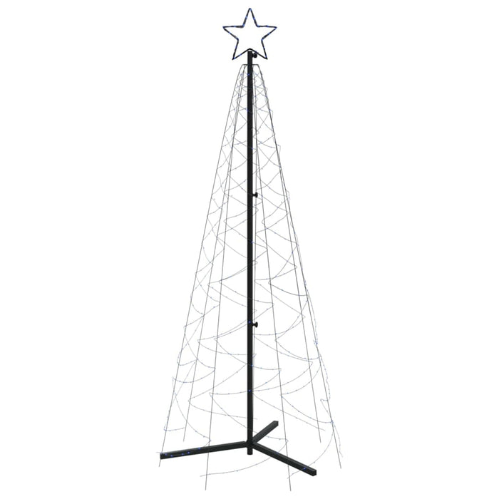 vidaXL Albero di Natale a Cono Blu 200 LED 70x180 cm