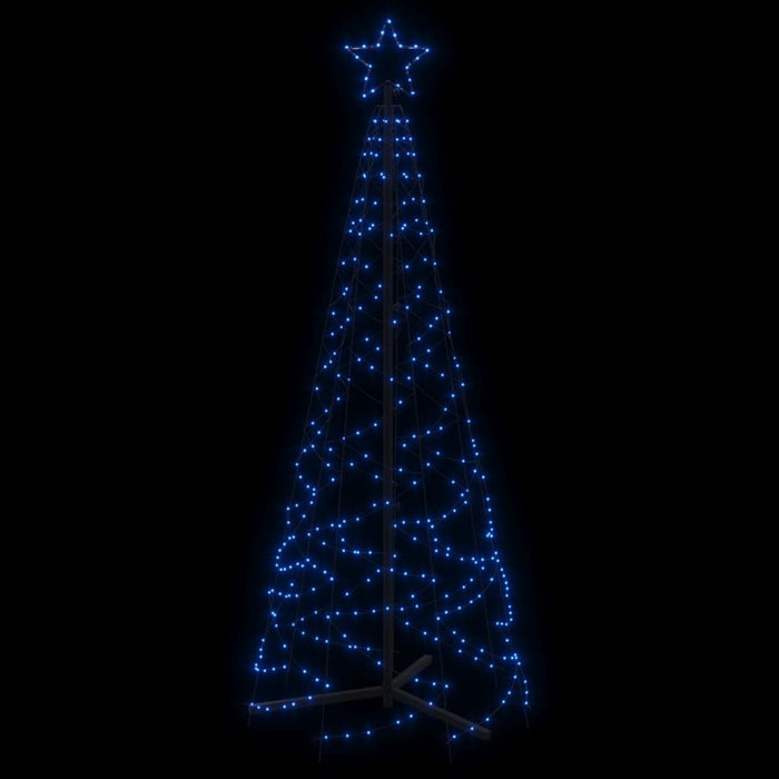 vidaXL Albero di Natale a Cono Blu 200 LED 70x180 cm