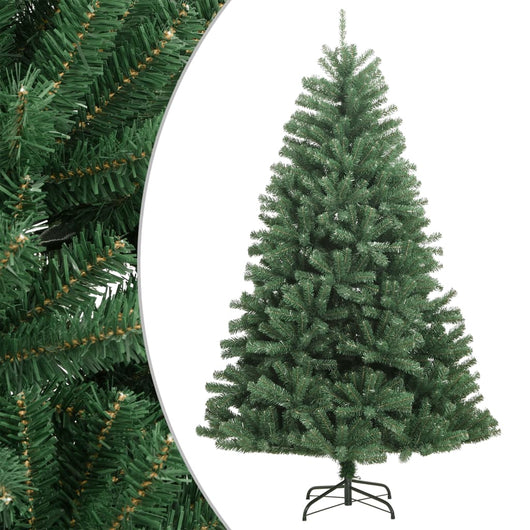 vidaXL Albero di Natale Artificiale Incernierato con Base Verde 150 cm