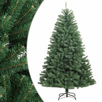 vidaXL Albero di Natale Artificiale Incernierato con Base Verde 180 cm