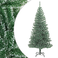 vidaXL Albero di Natale Artificiale con Neve Fioccata Verde 240 cm