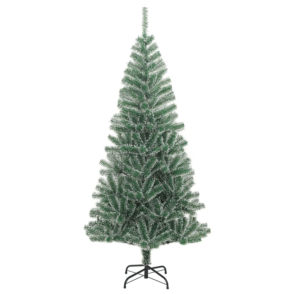 vidaXL Albero di Natale Artificiale con Neve Fioccata Verde 240 cm