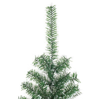 vidaXL Albero di Natale Artificiale con Neve Fioccata Verde 240 cm