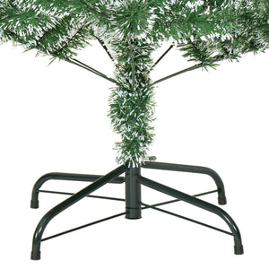 vidaXL Albero di Natale Artificiale con Neve Fioccata Verde 240 cm