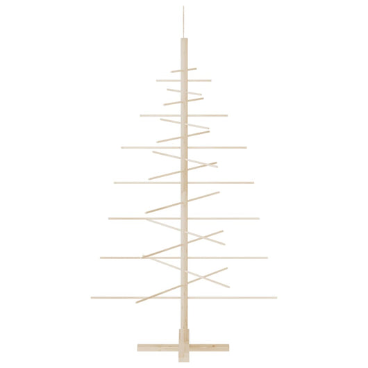 vidaXL Albero di Natale Decorativo in Legno 150 cm Legno Massello Pino