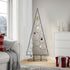 vidaXL Albero di Natale Decorativo in Metallo Nero 150 cm