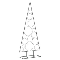 vidaXL Albero di Natale Decorativo in Metallo Nero 150 cm