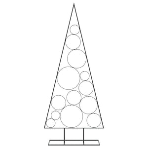 vidaXL Albero di Natale Decorativo in Metallo Nero 150 cm