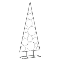 vidaXL Albero di Natale Decorativo in Metallo Nero 150 cm