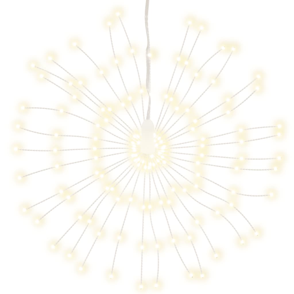 vidaXL Illuminazioni di Natale Galassia 140 LED 2pz Bianco Caldo 17 cm