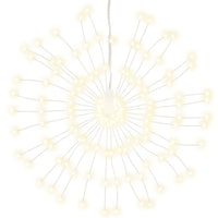 vidaXL Illuminazioni di Natale Galassia 140 LED 2pz Bianco Caldo 17 cm