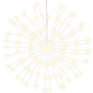 vidaXL Illuminazioni di Natale Galassia 140 LED 2pz Bianco Caldo 17 cm