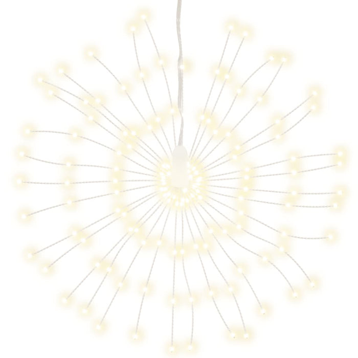 vidaXL Illuminazioni di Natale Galassia 140 LED 2pz Bianco Caldo 17 cm