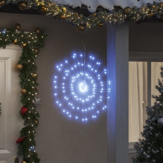 vidaXL Illuminazioni di Natale Galassia 140 LED 8pz Bianco Freddo 17cm