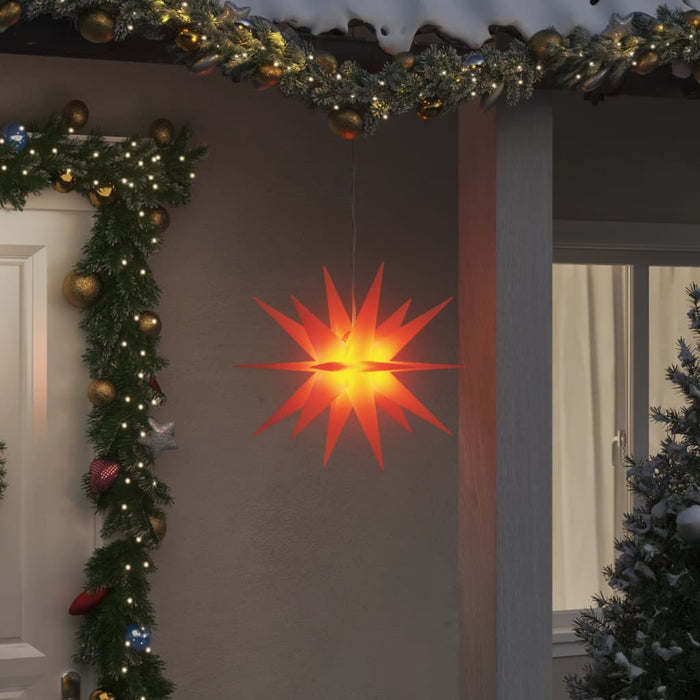 vidaXL Luce di Natale con LED Pieghevole Rossa 43 cm