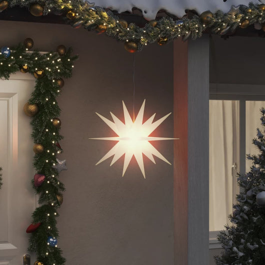 vidaXL Luce di Natale con LED Pieghevole Bianca 43 cm