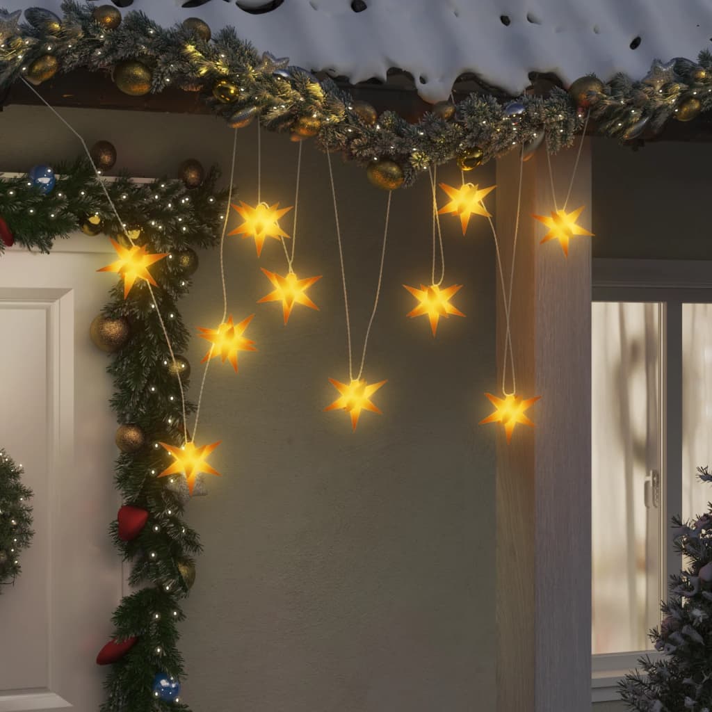 vidaXL Luci di Natale 10 LED Gialle 10 cm