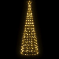 vidaXL Illuminazione Albero Natale Picchetti 570LED Bianco Caldo 300cm